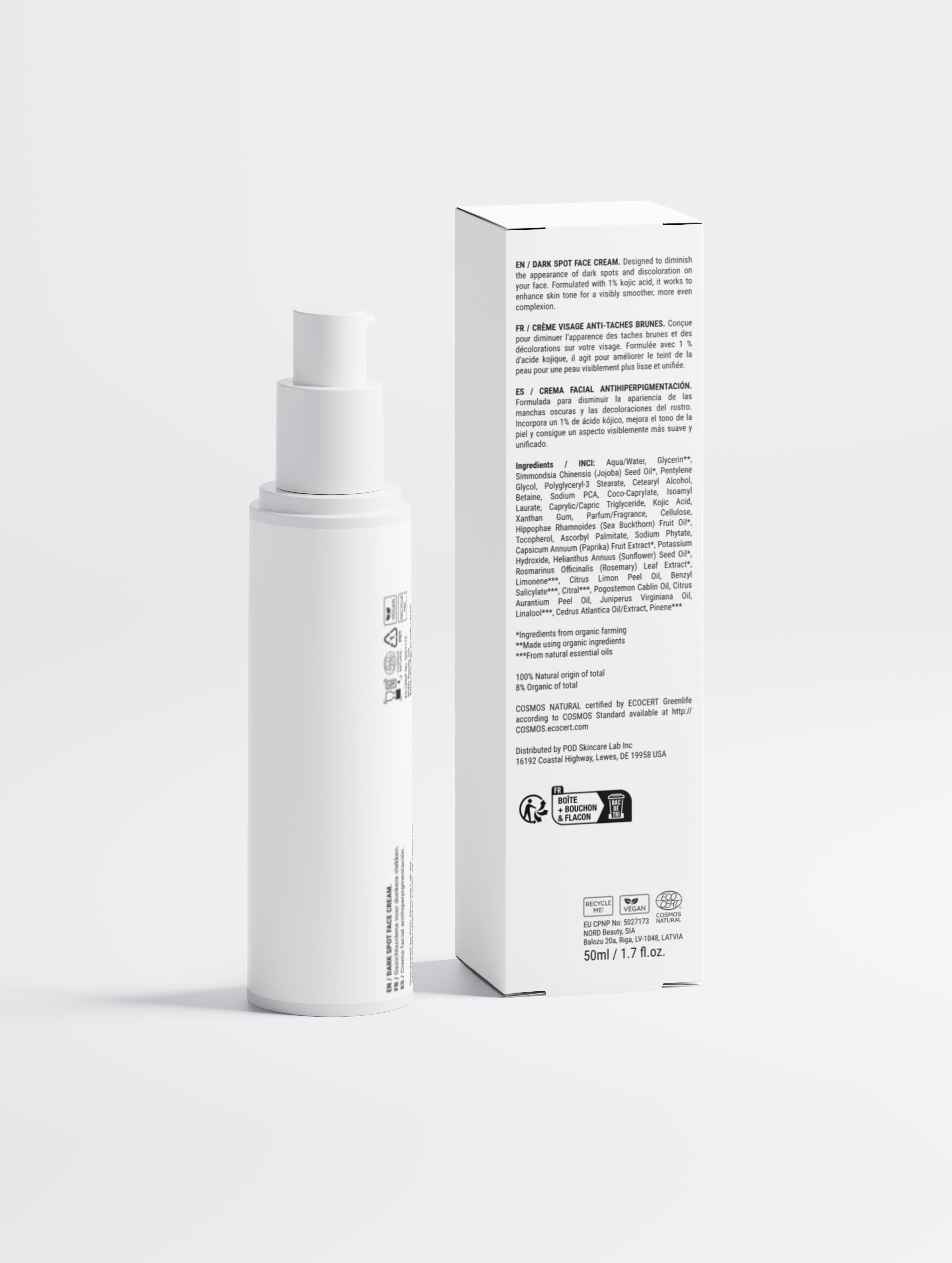 Dark Spot Face Cream with Kojic Acid